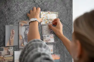 Rock structure cork note board