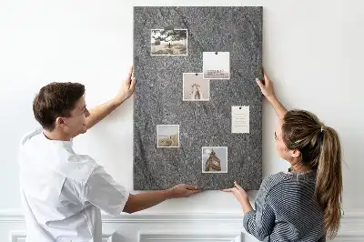 Rock structure cork note board