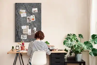 Rock structure cork note board