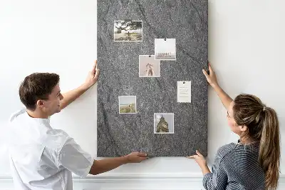 Rock structure cork note board