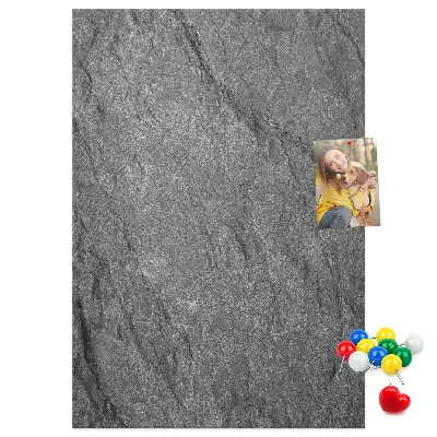 Rock structure cork note board