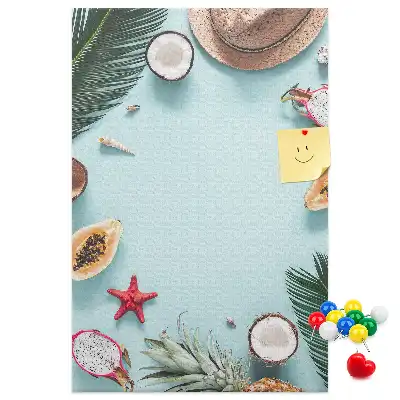 Wall cork memo board Holiday arrangement