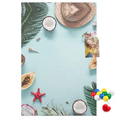 Wall cork memo board Holiday arrangement
