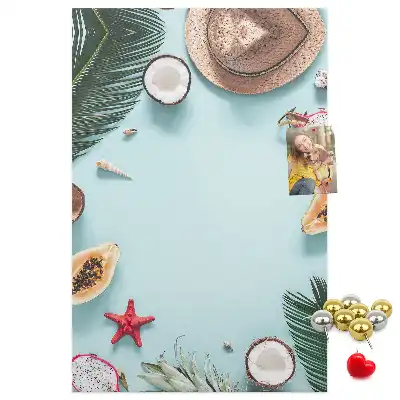Wall cork memo board Holiday arrangement