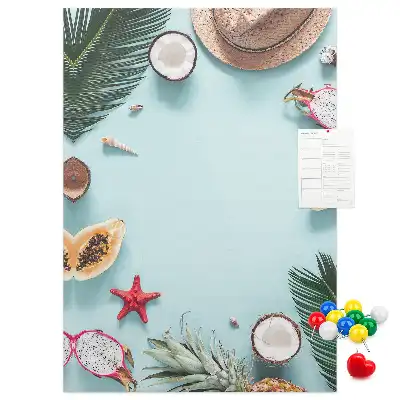 Wall cork memo board Holiday arrangement