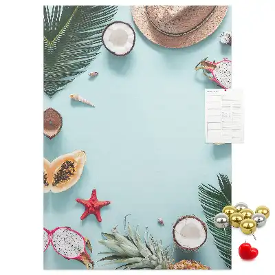 Wall cork memo board Holiday arrangement
