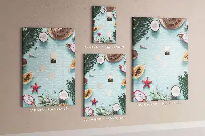 Wall cork memo board Holiday arrangement