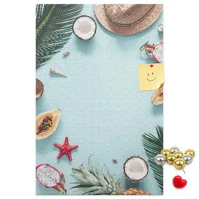 Wall cork memo board Holiday arrangement