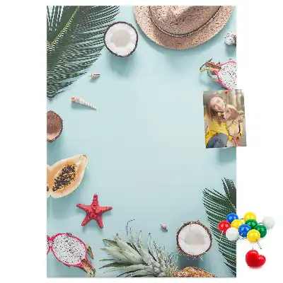 Wall cork memo board Holiday arrangement