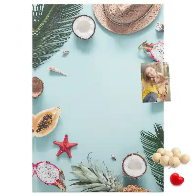 Wall cork memo board Holiday arrangement