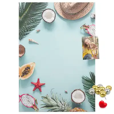 Wall cork memo board Holiday arrangement