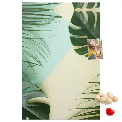 Cork Note Board Tropical monstera
