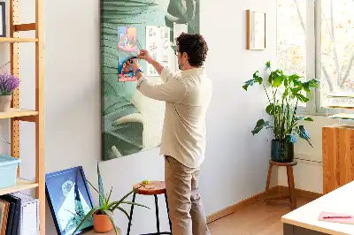 Tropical Monstera Cork Note Board