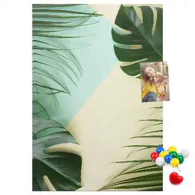 Cork Note Board Tropical monstera