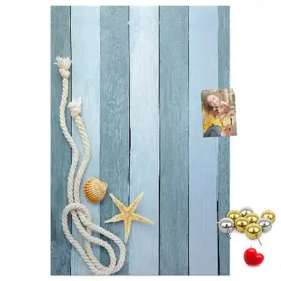 Nautical themed cork pin board