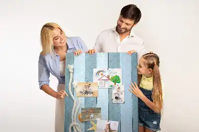 Nautical themed cork pin board