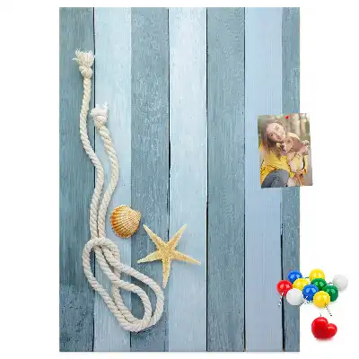 Nautical themed cork pin board