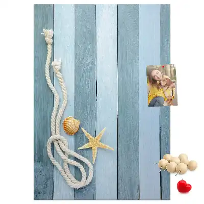 Cork pin board Nautical accessories on the boards