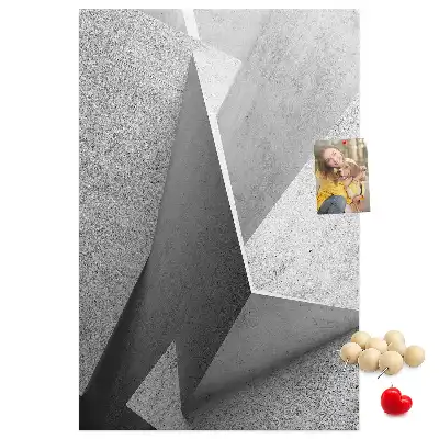 Cork Note Board Abstract geometry