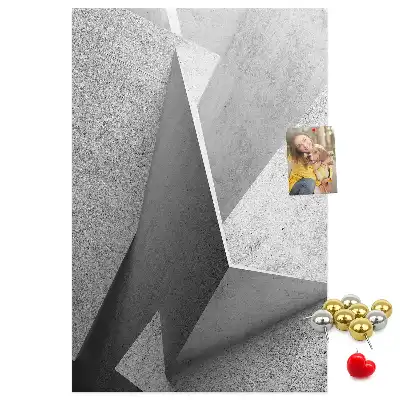 Cork Note Board Abstract geometry