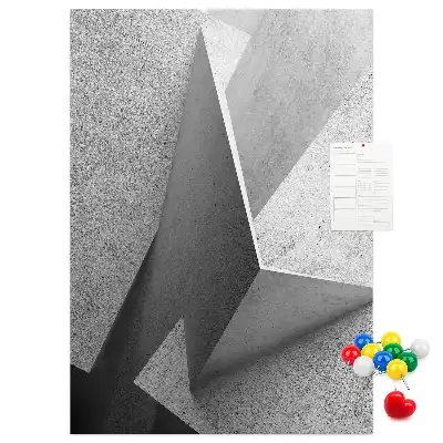 Cork Note Board Abstract geometry