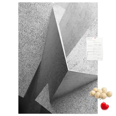 Cork Note Board Abstract geometry