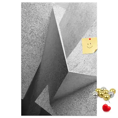 Cork Note Board Abstract geometry