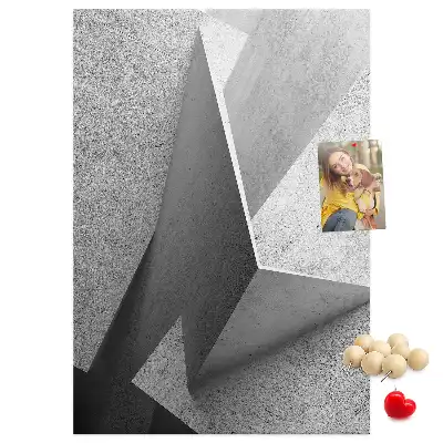 Cork Note Board Abstract geometry
