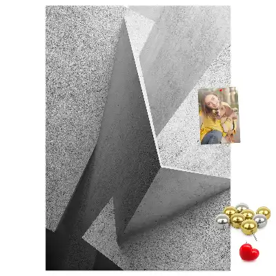 Cork Note Board Abstract geometry