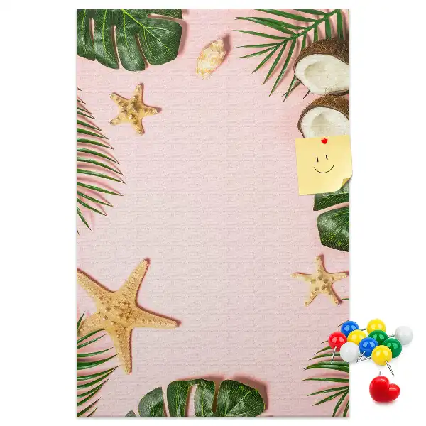 Summer finish cork pin board