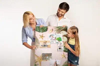 Summer finish cork pin board