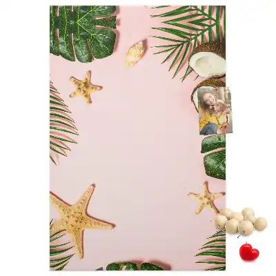 Summer finish cork pin board