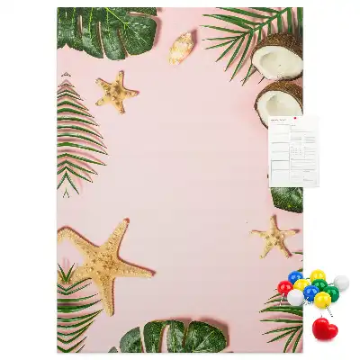 Summer finish cork pin board