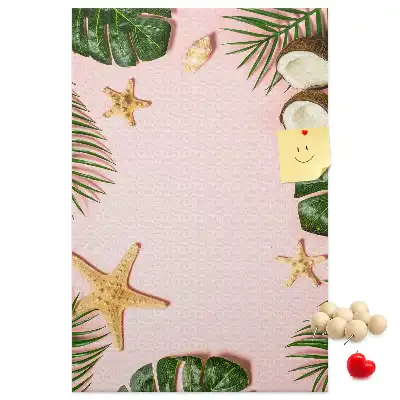 Summer finish cork pin board