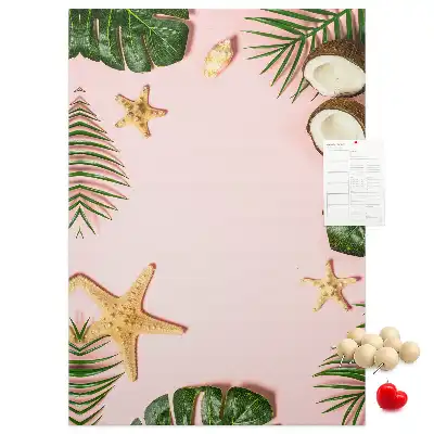 Summer finish cork pin board