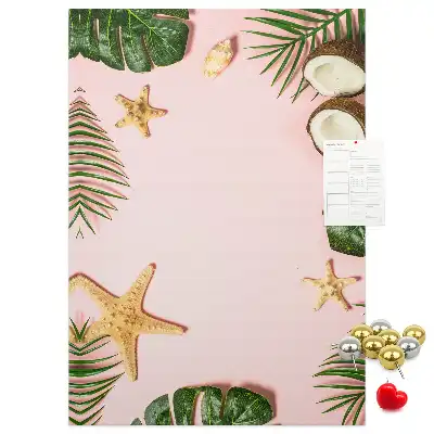 Summer finish cork pin board