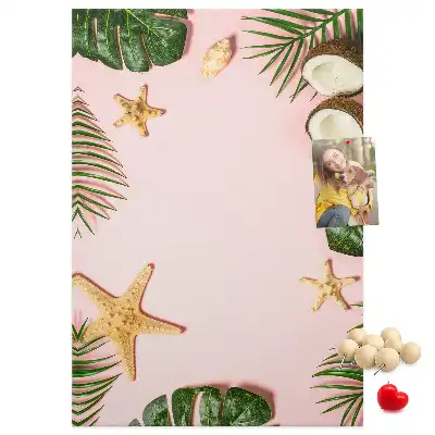 Summer finish cork pin board