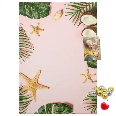 Summer finish cork pin board