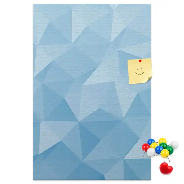 Wall cork memo board Geometric motif