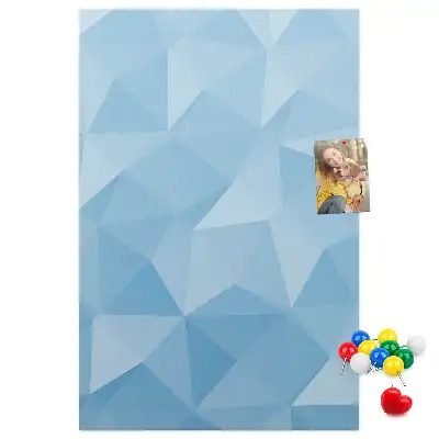 Wall cork memo board Geometric motif
