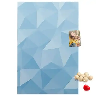 Geometric motif wall cork memo board