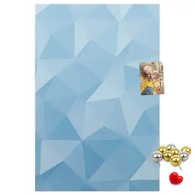 Wall cork memo board Geometric motif