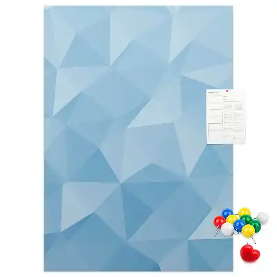 Wall cork memo board Geometric motif