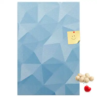 Geometric motif wall cork memo board