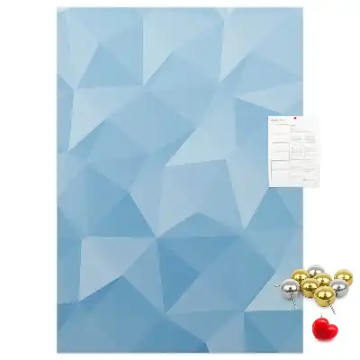 Wall cork memo board Geometric motif