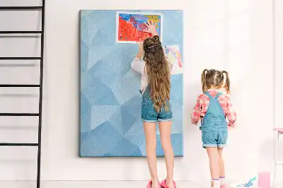 Wall cork memo board Geometric motif