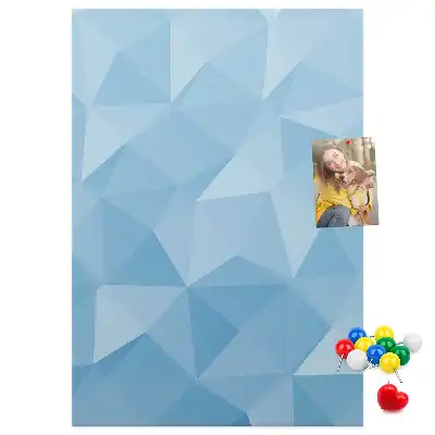 Wall cork memo board Geometric motif