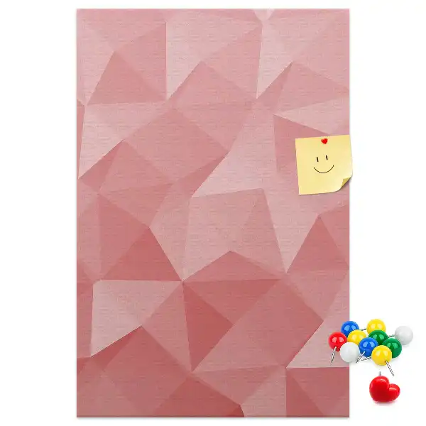 Symmetrical pattern cork pin board