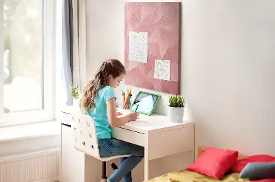 Symmetrical pattern cork pin board