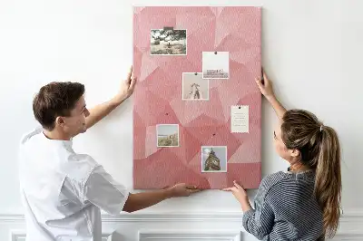 Symmetrical pattern cork pin board